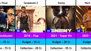 Vishal Hits and Flops Budget and Collection Movies List | Mark Antony