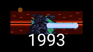 Godzilla game Evolution 1983-2021