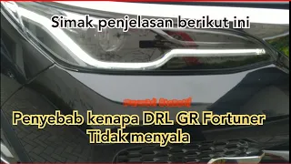 Lampu DRL fortuner tidak menyala