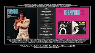 *(1972) RCA ''(That's What You Get) For Lovin' Me'' (Take 9 FS, Take 10 Complete) Elvis Presley