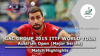 Austrian Open 2015 Highlights: GACINA Andrej vs MIZUTANI Jun (1/2)