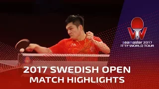 2017 Swedish Open Highlights: Fan Zhendong vs Zhou Yu (1/2)