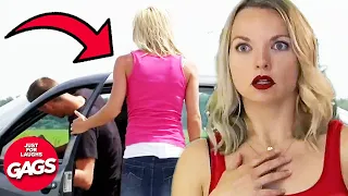 Boyfriend Gets Caught With His Ex Girlfriend | Just For Laughs Gags