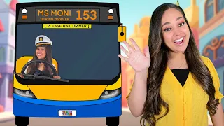 Wheels On The Bus | Nursery Rhymes & Kids Songs | Talking Toddler With Ms Moni