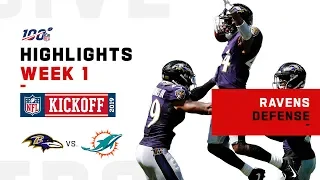 Ravens Defense Dominates Dolphins | NFL 2019 Highlights