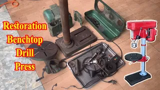 Drill Press Restoration | repair and reuse old rusty drill press