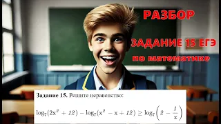 Реальный ЕГЭ 2018 по математике, профиль, задание 15. Логарифмическое неравенство.