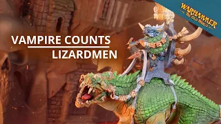 Lizardmen vs Vampire Counts - Warhammer The OLD WORLD Battle Report