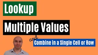 Lookup Multiple Values (Sort and Combine in a Single Cell or Row)