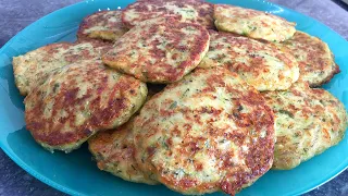 Оладьи из КАБАЧКОВ.😋ИДЕАЛЬНЫЙ Рецепт! Кабачковые оладушки с сыром. Zucchini pancakes
