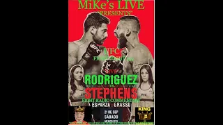 UFC FIGHT NIGHT 159 "MEXICO" RODRIGUEZ vs. STEPHANS /ESPARZA vs.GRASSO "LIVE" Fight radio COMMENTARY