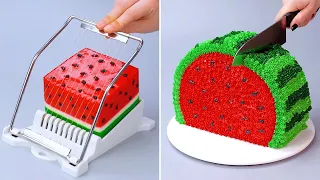 🍉 Amazing & Fresh WATERMELON Dessert Recipes | So Tasty Chocolate Cake Decorating Tutorial