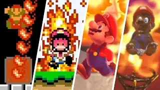 Evolution of Mario Burning in Fire (1985-2021)