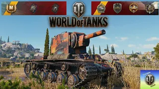 WOT Replay KV-2 - 8 kills - 5,4K damage 6 level Cliff