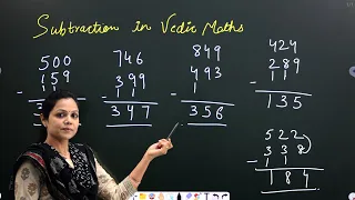 Vedic Subtraction - Vedic Maths Tricks