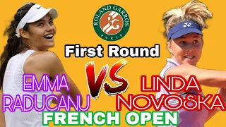 Emma Raducanu Vs. Linda Novoska in Roland Garros French Open2022 | Parisian Clay | Tennis