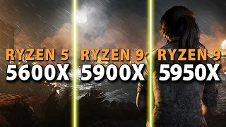 AMD Ryzen 5 5600X vs Ryzen 9 5900X vs Ryzen 9 5950X