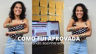 Como fui aprovada em MEDICINA na FEDERAL estudando sozinha em casa! (dicas + cursinho online)