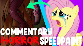 [DARK THEMES] Fluttershy's Demise (GAVE UP) + COMMENTARY | My Little Pony HORROR SPEEDPAINT