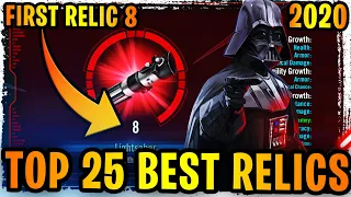 TOP 25 BEST RELICS IN 2020 (RELIC 8 UPDATE) - How Does Relic 8 Affect Ship Speeds + My First Relic 8