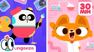 JOBS SONG 👩‍🔬🎶| + More Growing Up Songs For Kids | Lingokids