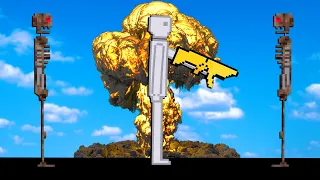 NEW GOLDEN NUKE GUN Destroys Everything in Sight in People Playground!