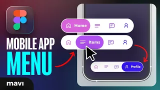 Create an Interactive App Navigation Menu in Figma