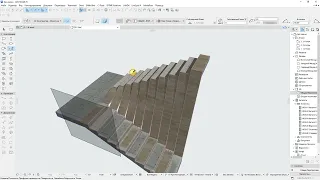 ArchiCAD - Custom staircase using shell