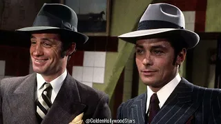 Jean Paul Belmondo & Alain Delon - good friends -  Borsalino 1970 - Belmondo RIP