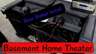 Basement Home Theater - Bass Shaker Install for Tactile Bass