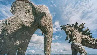 Mountain Elephant Dwarfs Godzilla
