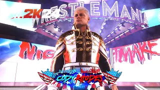 WWE 2K24 - Cody Rhodes Wrestlemania 39 Arena ENTRANCE (PS5)