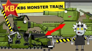 Armored Train KV6 in repair - Cartoons about tanks