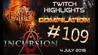 Path of Exile Highlights - DonTheCrown 1 Fuse 6link |  PoE rips, RNG, Close calls #109