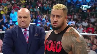 Jey Uso ataca a Solo Sikoa y confronta a Paul Heyman - WWE SmackDown 4/8/2023 Español