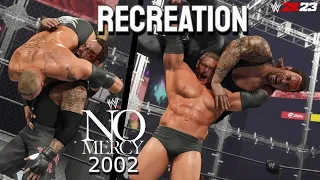 Brock Lesnar vs The Undertaker No Mercy 2002 Highlights | WWE 2K23 SIMULATION