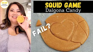 Attempting Viral Squid Game Dalgona Honeycomb Candy - FAIL?