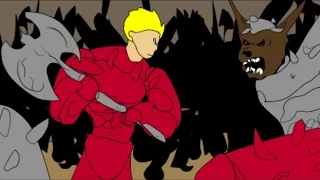 VAMPIRES VS. WEREWOLVES! GIANT EPIC WAR! ANIMATION! (Clip from New Webseries)