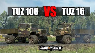 Snowrunner TUZ 16 Actaeon vs TUZ 108 Warthog | New & Unreleased vehicle