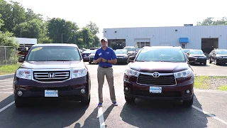 15' Honda Pilot EX L vs 14'  Toyota Highlander XLE