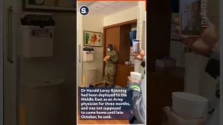 Army Doctor Makes Surprise Return Hours Before Wife Gives Birth to First Child