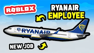 Becoming a RYANAIR EMPLOYEE in Cabin Crew Simulator (Roblox)