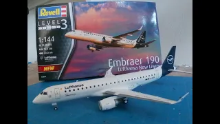 Revell 1/144 Embraer  Erj-190 assembly | Scale Model Sniper