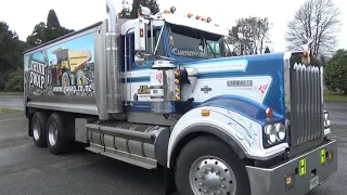 Will Bishop Trucks New Zealand on board the J Swap Kenworth ''T900 Legend'' bulk unit.