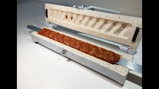 How to make Koubideh Kebab , Recipe - Easy kobida Maker Machine   , Restaurant Aluminum Kabob Skewer