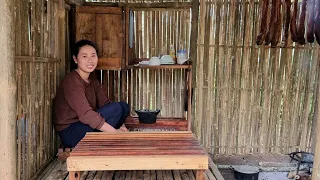 How to make Dining Table, Cupboard from Wood - bushcraft & survival | Dang Thi Mui