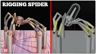 How to create Rig for Spider Easily | Blender tutorial for Beginners