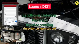 Puma 2.2 injector coding with Launch x431(Injector compensation) | LandRover defender | Ford Transit