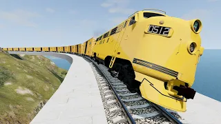 Crazy High Speed Train Crashes #54 - Beamng drive | Dancing Cars