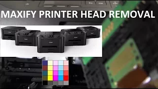 MAXIFY MB2120 MB2140 MB2150 MB2720 MB2750 MB5120 MB5150 MB5420 MB5450 iB4100 Printer Head Removal